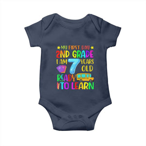 My First Day of 2nd Grade Baby Onesie Ready to Learn Back to School