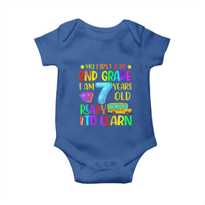 My First Day of 2nd Grade Baby Onesie Ready to Learn Back to School