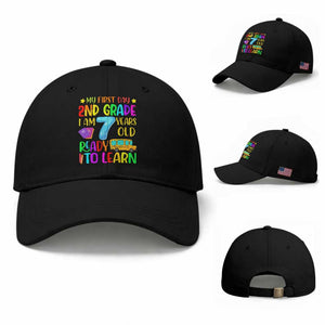 My First Day of 2nd Grade Baseball Cap Ready to Learn Back to School