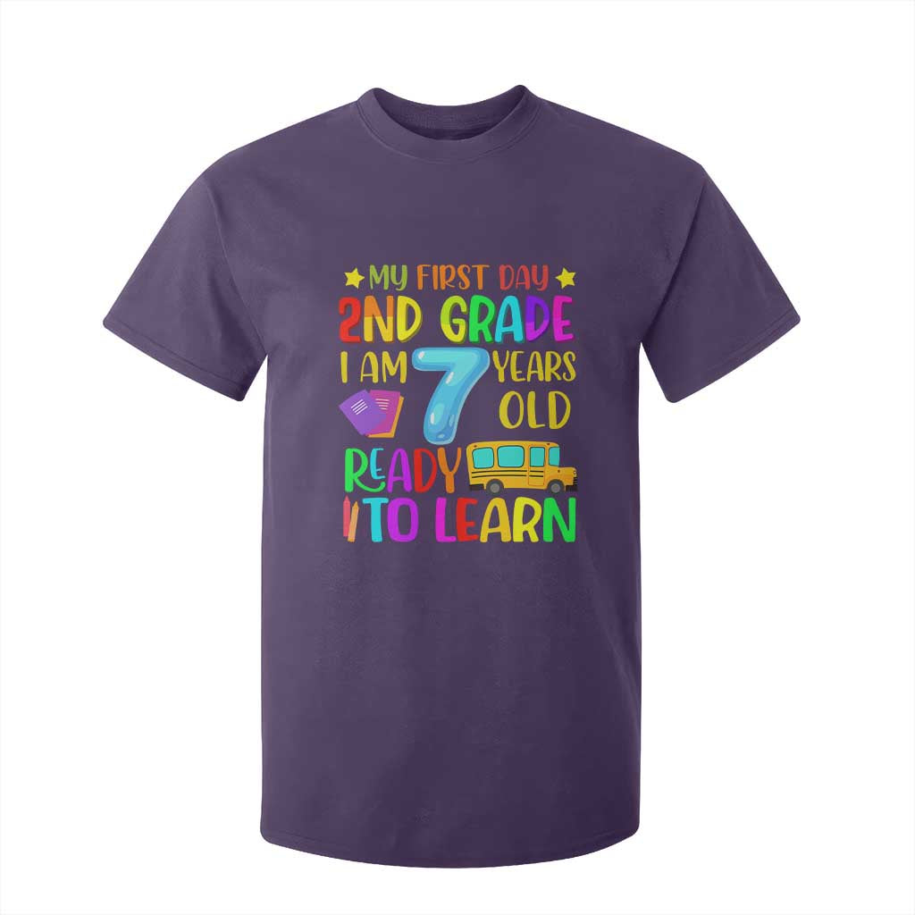 My First Day of 2nd Grade T Shirt For Kid Ready to Learn Back to School