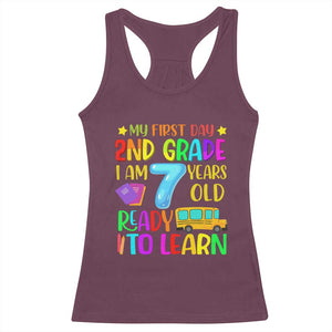 My First Day of 2nd Grade Racerback Tank Top Ready to Learn Back to School