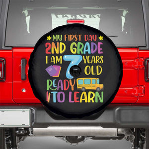 My First Day of 2nd Grade Spare Tire Cover Ready to Learn Back to School