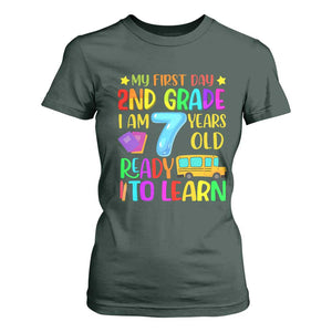 My First Day of 2nd Grade T Shirt For Women Ready to Learn Back to School