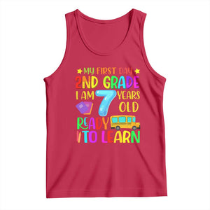 My First Day of 2nd Grade Tank Top Ready to Learn Back to School