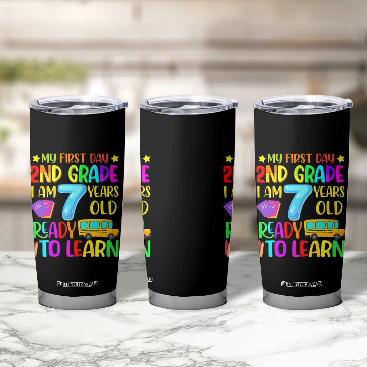 My First Day of 2nd Grade Tumbler Cup Ready to Learn Back to School