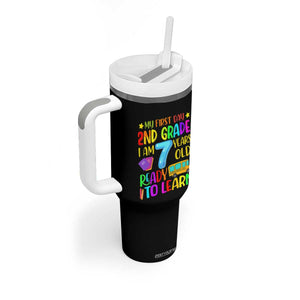 My First Day of 2nd Grade Tumbler With Handle Ready to Learn Back to School