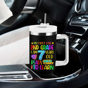 My First Day of 2nd Grade Tumbler With Handle Ready to Learn Back to School