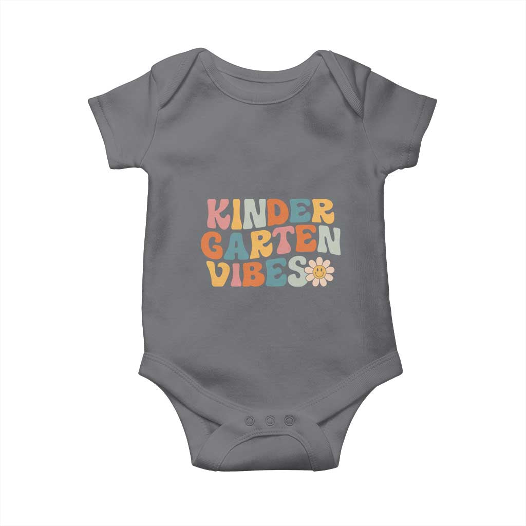Retro Kindergarten Vibes Baby Onesie Cute Kinder Crew First Day of School