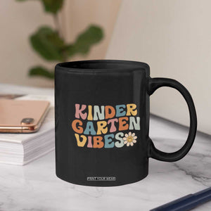 Retro Kindergarten Vibes Coffee Mug Cute Kinder Crew First Day of School