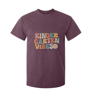 Retro Kindergarten Vibes T Shirt For Kid Cute Kinder Crew First Day of School