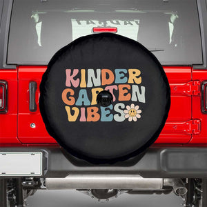 Retro Kindergarten Vibes Spare Tire Cover Cute Kinder Crew First Day of School