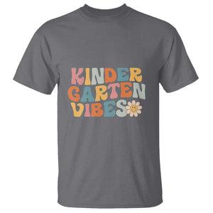 Retro Kindergarten Vibes T Shirt Kinder Crew, First Day of School TS01 Charcoal Print Your Wear