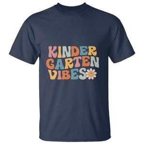 Retro Kindergarten Vibes T Shirt Kinder Crew, First Day of School TS01 Navy Print Your Wear