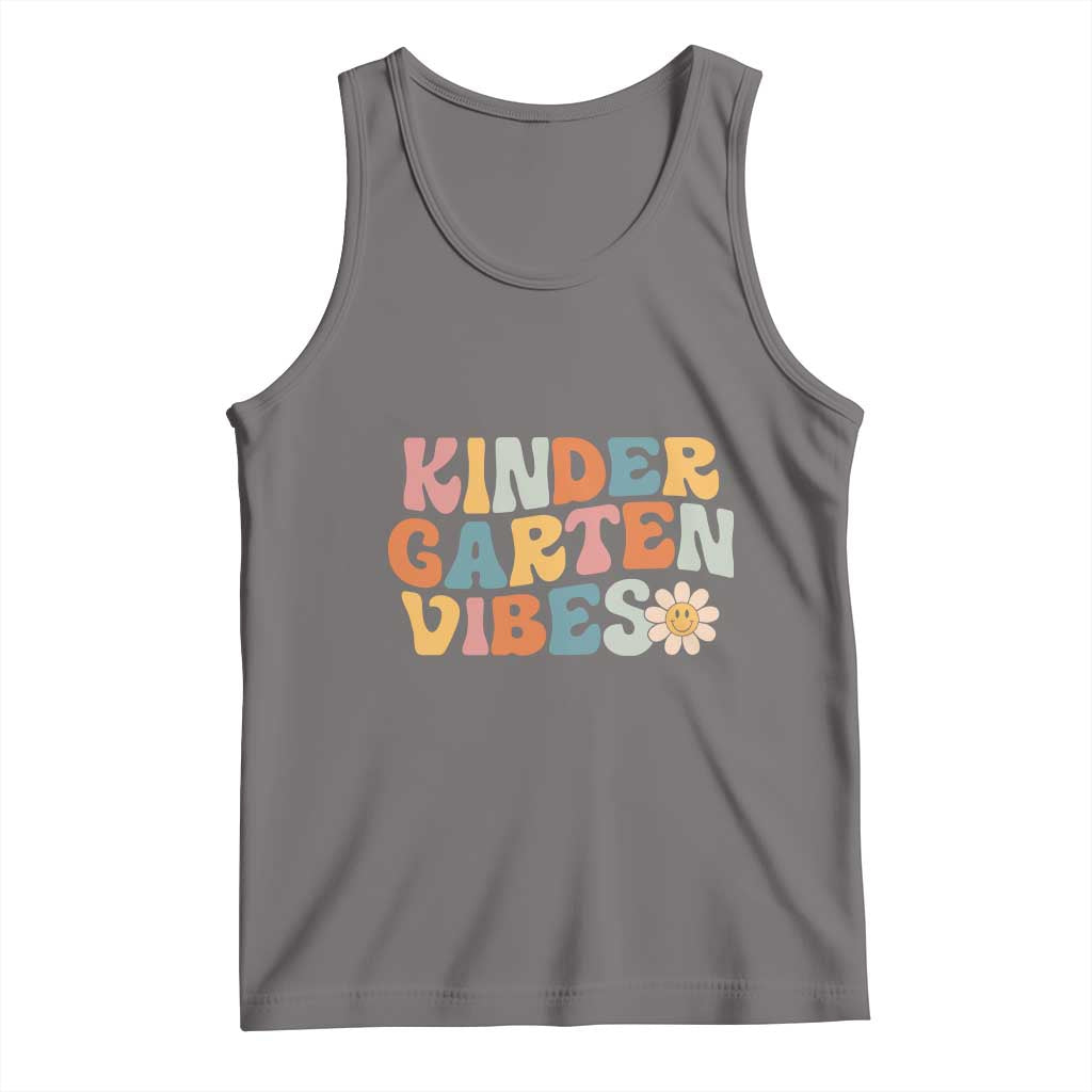 Retro Kindergarten Vibes Tank Top Cute Kinder Crew First Day of School