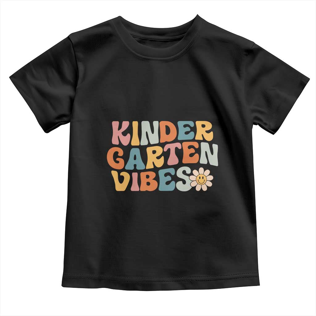 Retro Kindergarten Vibes Toddler T Shirt Cute Kinder Crew First Day of School