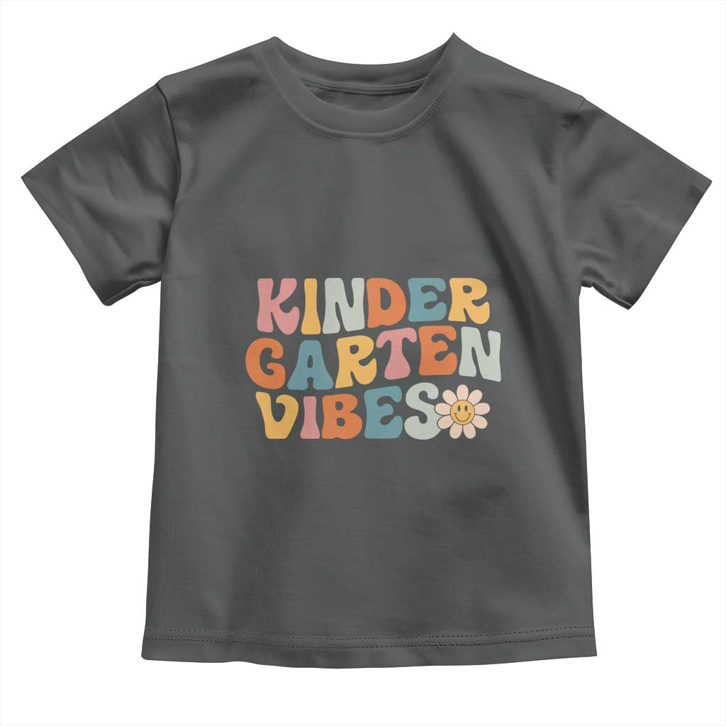 Retro Kindergarten Vibes Toddler T Shirt Cute Kinder Crew First Day of School