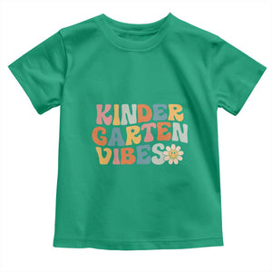Retro Kindergarten Vibes Toddler T Shirt Cute Kinder Crew First Day of School