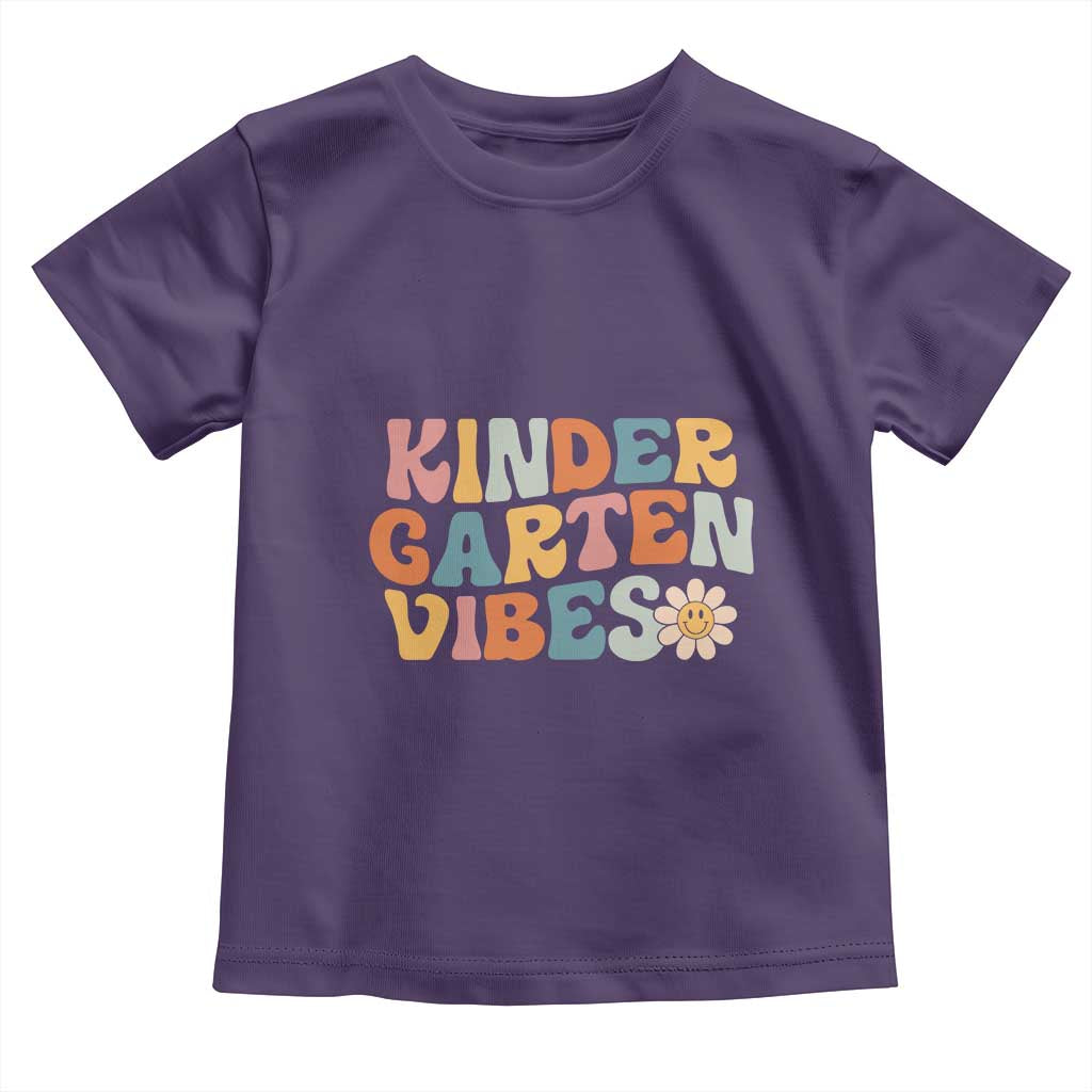 Retro Kindergarten Vibes Toddler T Shirt Cute Kinder Crew First Day of School
