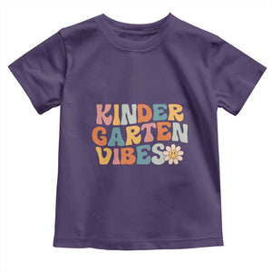 Retro Kindergarten Vibes Toddler T Shirt Cute Kinder Crew First Day of School