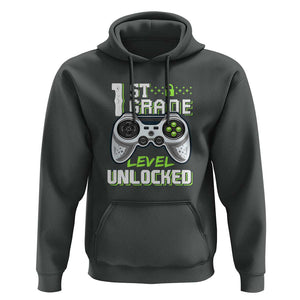 Gamer Boys Hoodie First Day of School, Back to School TS01 Dark Heather Print Your Wear