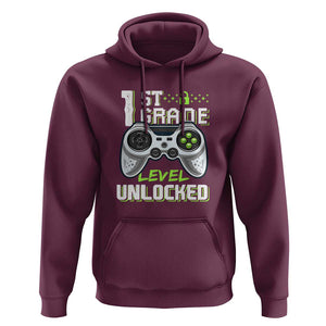 Gamer Boys Hoodie First Day of School, Back to School TS01 Maroon Print Your Wear