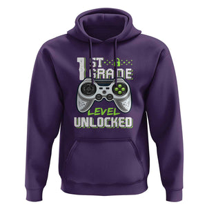 Gamer Boys Hoodie First Day of School, Back to School TS01 Purple Print Your Wear