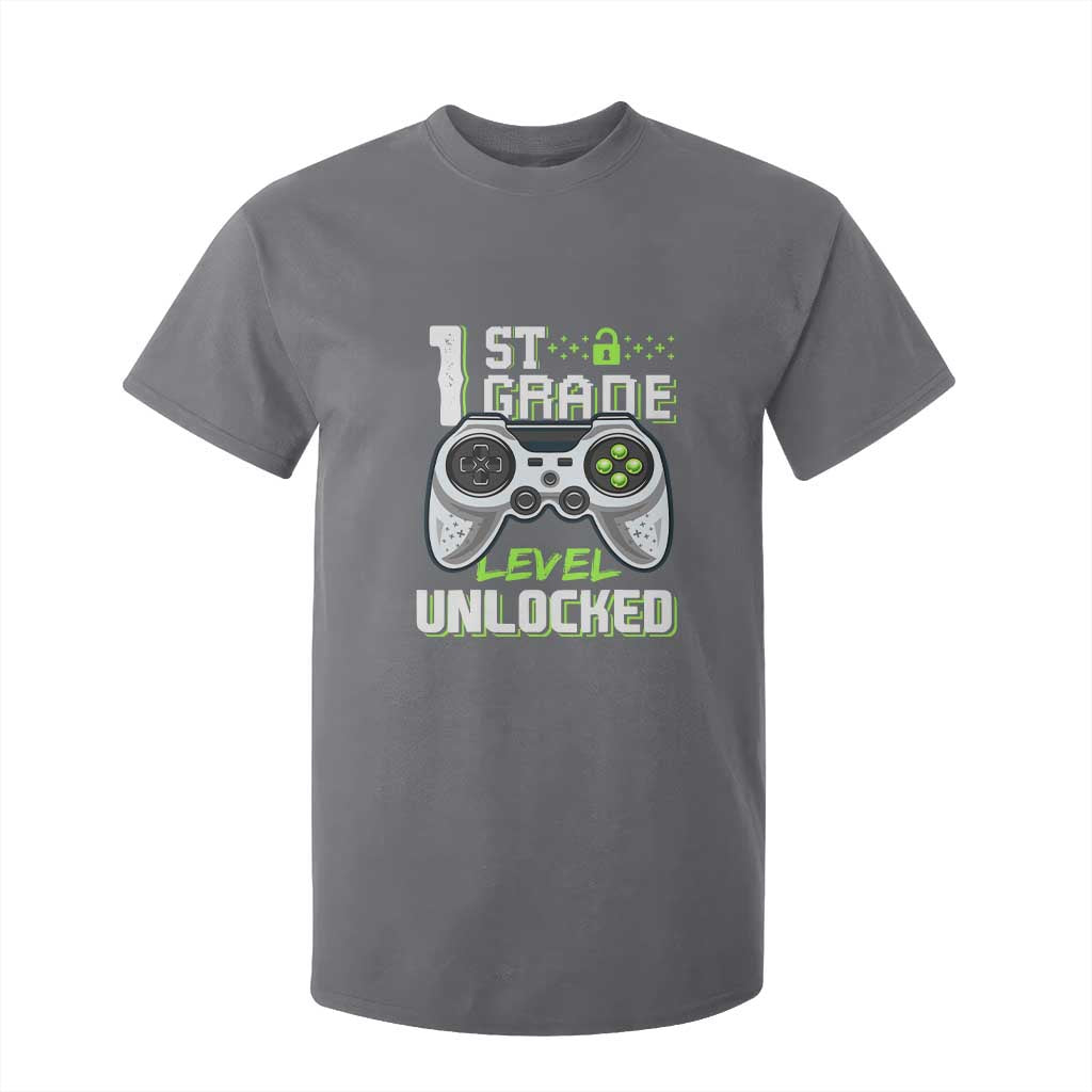Leveling Up To School Funny Gamer Boys T Shirt For Kid First Day Back to School Gift