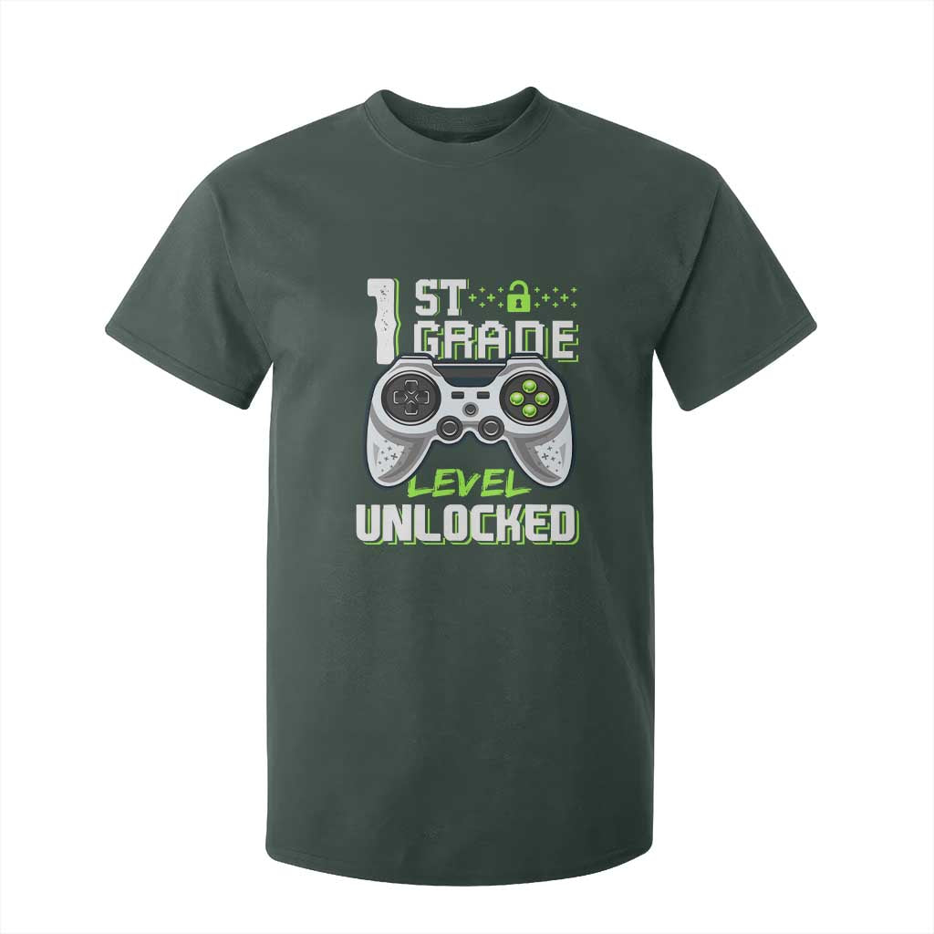 Leveling Up To School Funny Gamer Boys T Shirt For Kid First Day Back to School Gift
