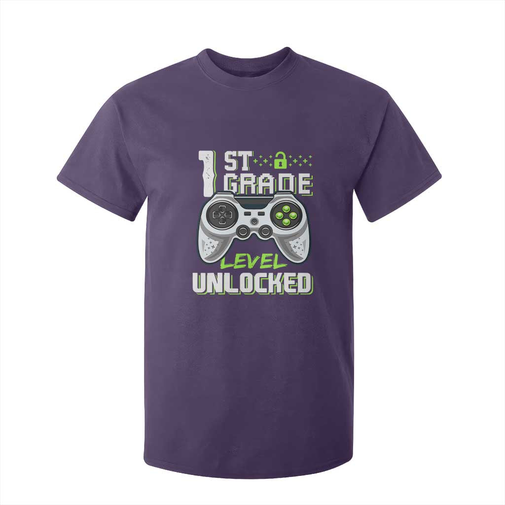 Leveling Up To School Funny Gamer Boys T Shirt For Kid First Day Back to School Gift