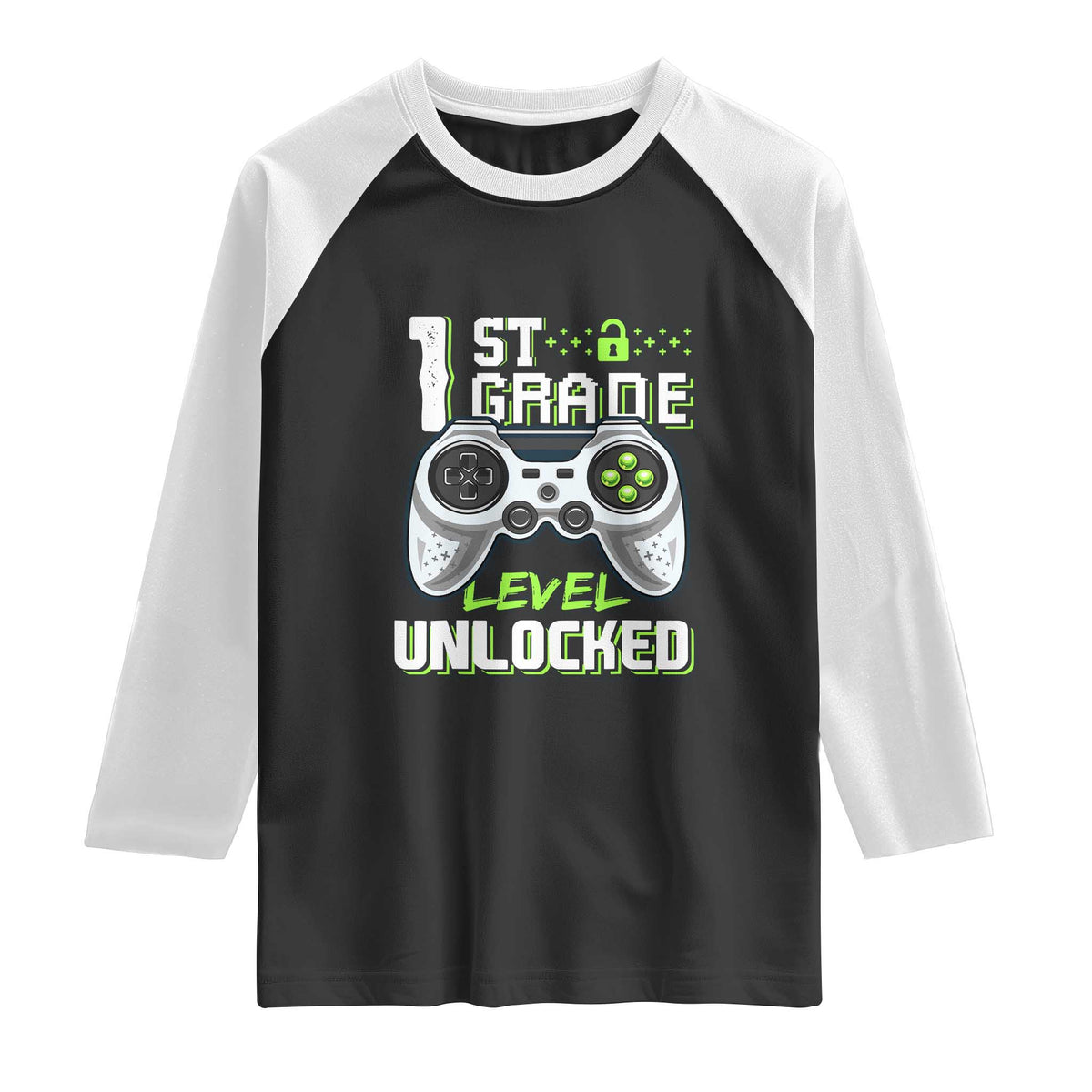 Leveling Up To School Funny Gamer Boys Raglan Shirt First Day Back to School Gift