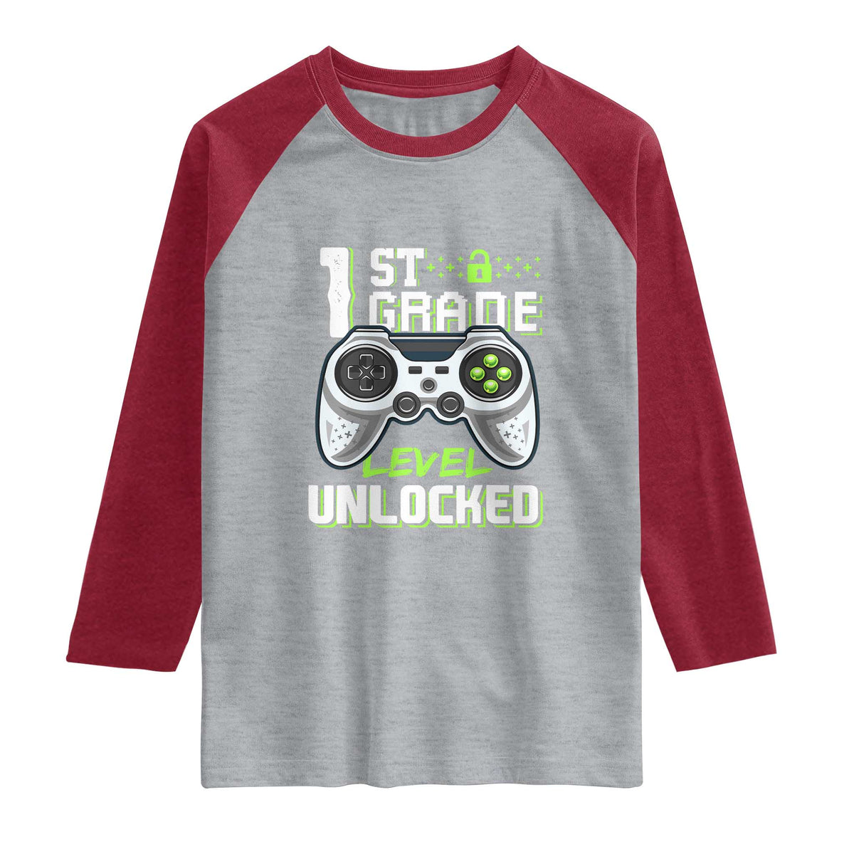 Leveling Up To School Funny Gamer Boys Raglan Shirt First Day Back to School Gift