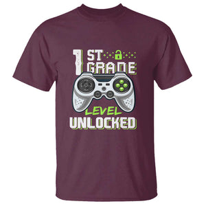 Gamer Boys T Shirt First Day of School, Back to School TS01 Maroon Print Your Wear