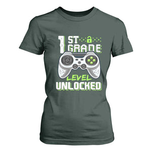 Leveling Up To School Funny Gamer Boys T Shirt For Women First Day Back to School Gift