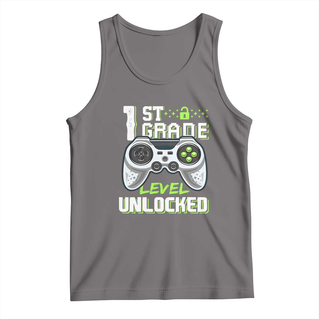 Leveling Up To School Funny Gamer Boys Tank Top First Day Back to School Gift