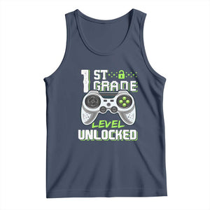 Leveling Up To School Funny Gamer Boys Tank Top First Day Back to School Gift