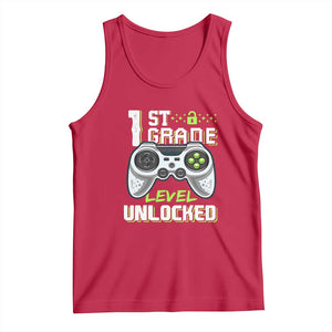 Leveling Up To School Funny Gamer Boys Tank Top First Day Back to School Gift