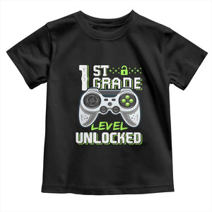 Leveling Up To School Funny Gamer Boys Toddler T Shirt First Day Back to School Gift