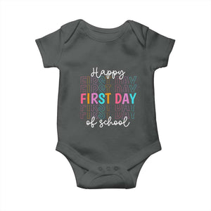 Happy First Day of School Baby Onesie Positive Vibe Teacher and Student Gift