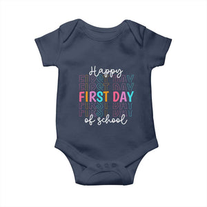 Happy First Day of School Baby Onesie Positive Vibe Teacher and Student Gift