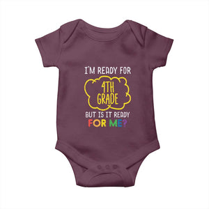 I am Ready for 4th Grade Baby Onesie Funny Fourth Grade Back to School Kids Gift