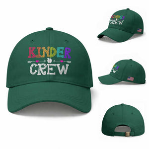 Kinder Crew Funny Kindergarten Baseball Cap Teacher and Student Back to School