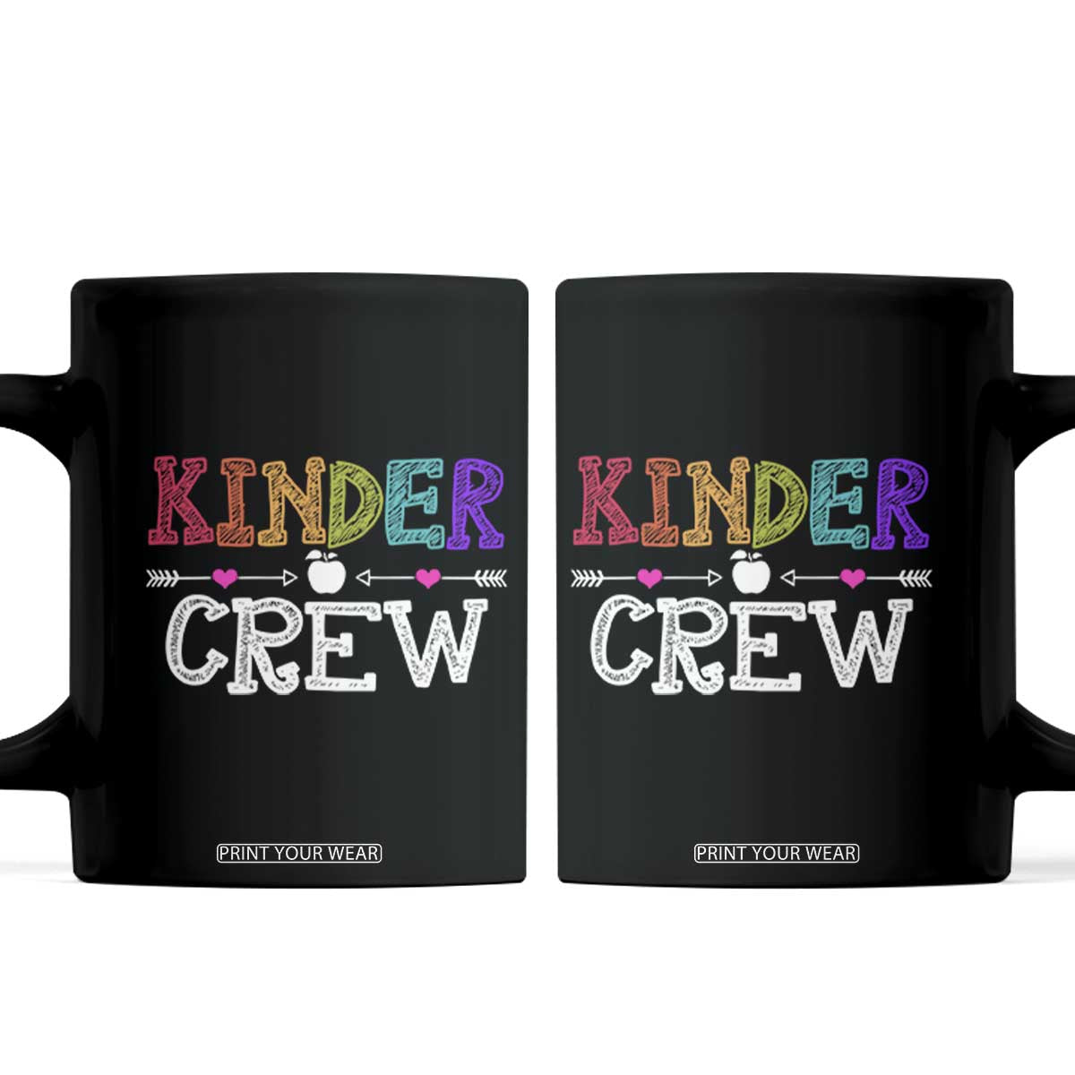 Kinder Crew Funny Kindergarten Coffee Mug Teacher and Student Back to School