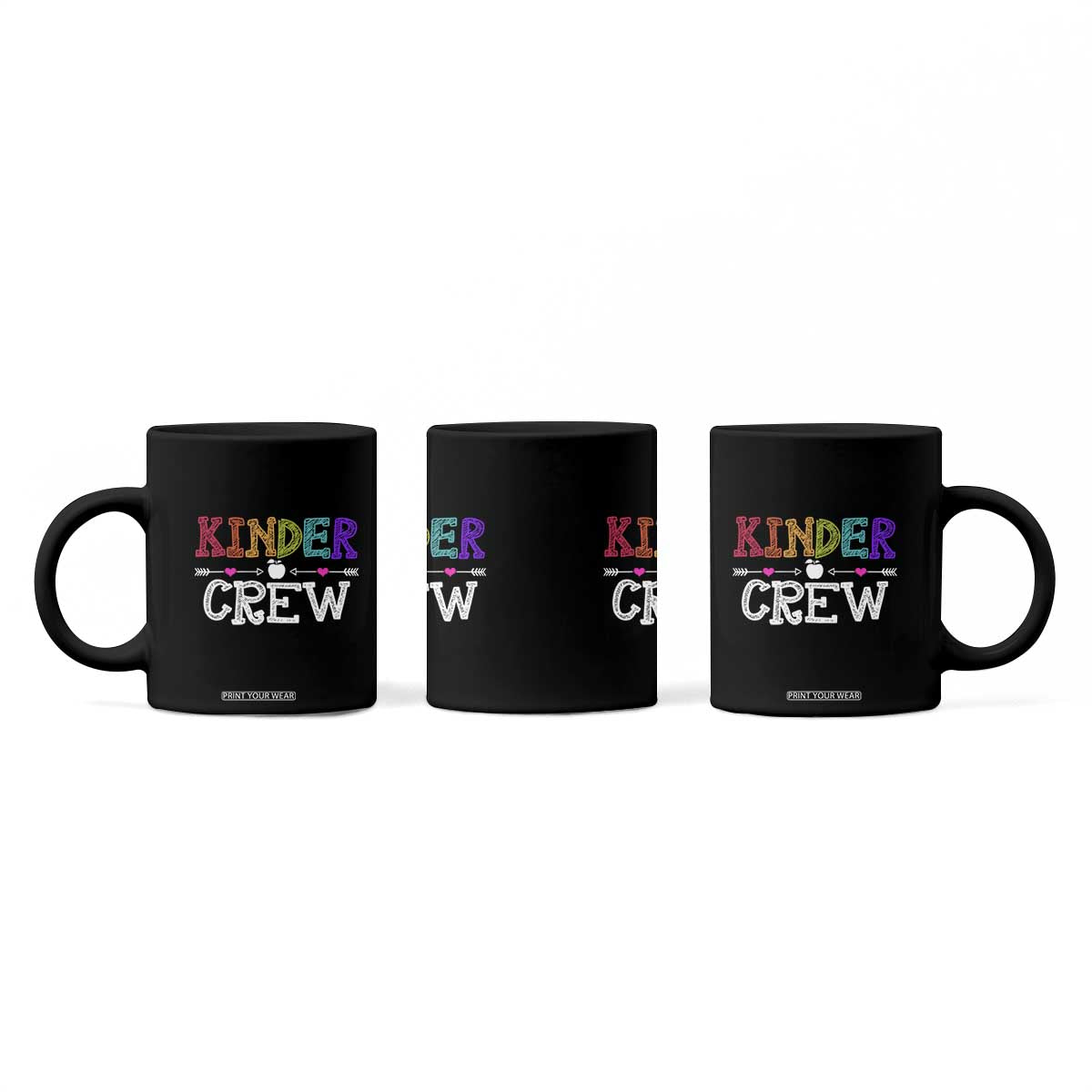 Kinder Crew Funny Kindergarten Coffee Mug Teacher and Student Back to School