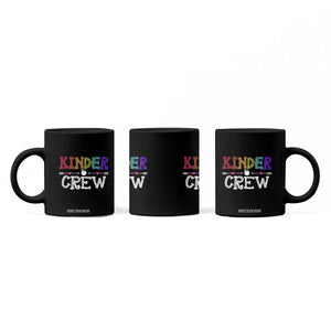 Kinder Crew Funny Kindergarten Coffee Mug Teacher and Student Back to School