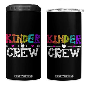 Kinder Crew Funny Kindergarten 4 in 1 Can Cooler Tumbler Teacher and Student Back to School