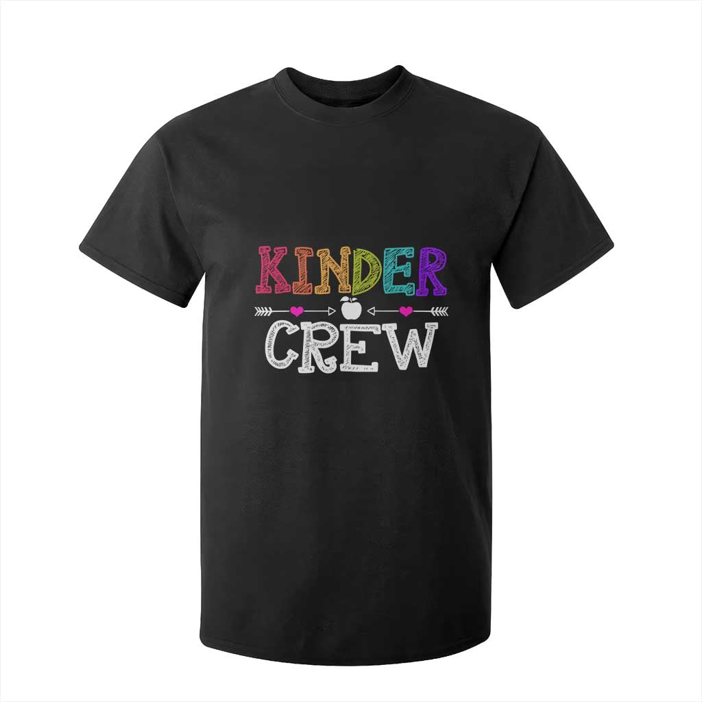 Kinder Crew Funny Kindergarten T Shirt For Kid Teacher and Student Back to School