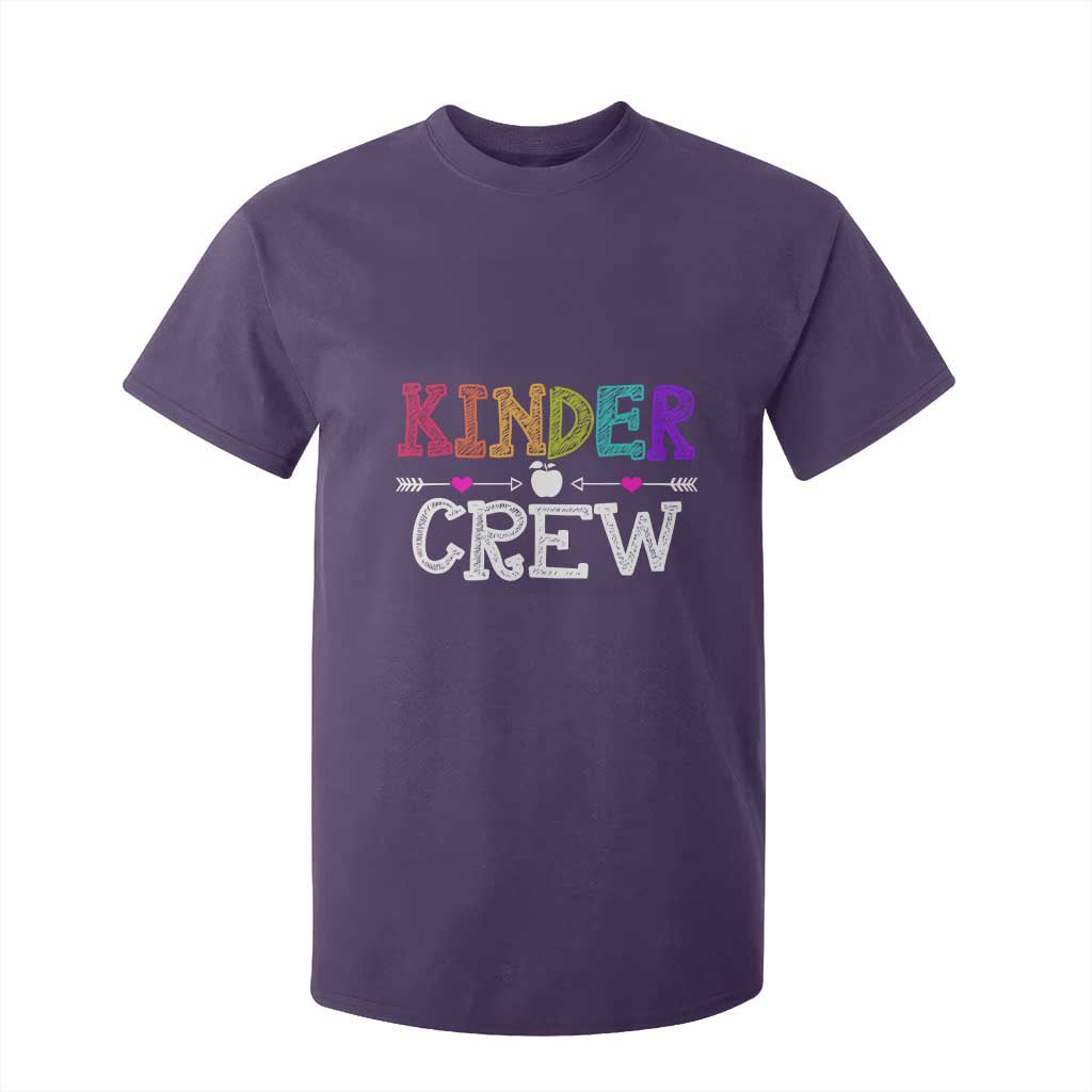 Kinder Crew Funny Kindergarten T Shirt For Kid Teacher and Student Back to School