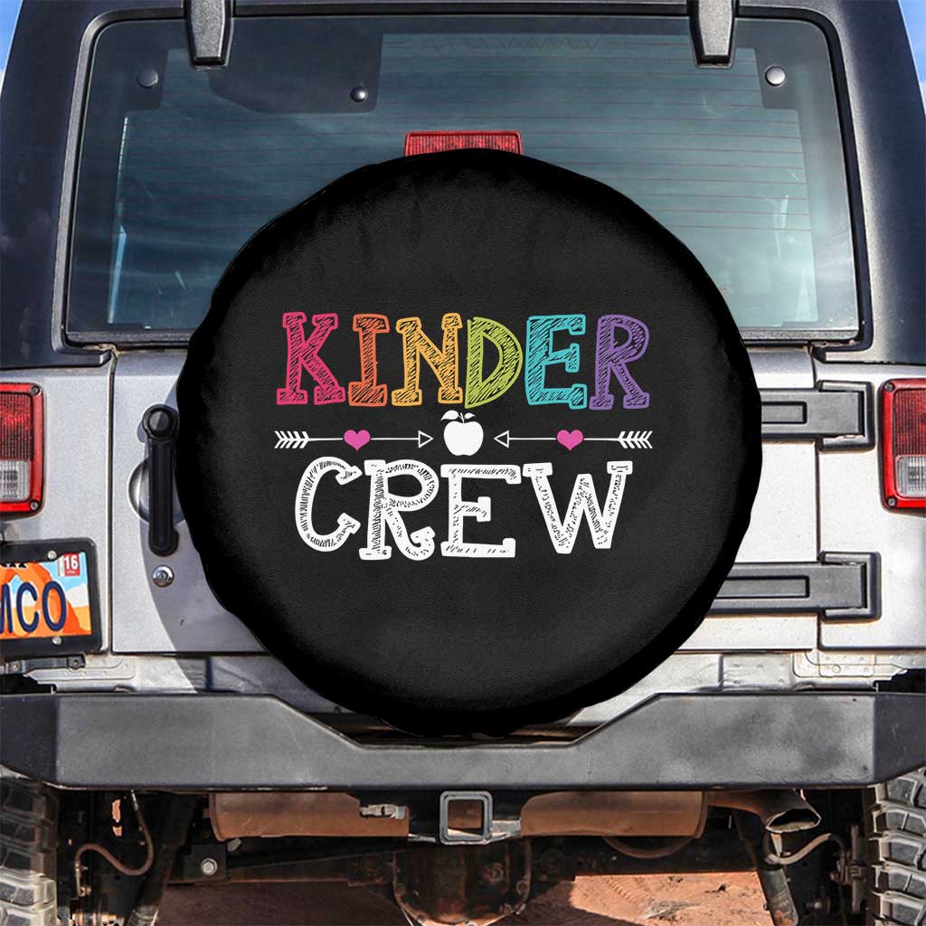 Kinder Crew Funny Kindergarten Spare Tire Cover Teacher and Student Back to School