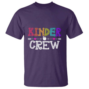 Kinder Crew T Shirt 1st Day of School, Funny Kindergarten Teacher TS01 Purple Print Your Wear