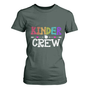 Kinder Crew Funny Kindergarten T Shirt For Women Teacher and Student Back to School